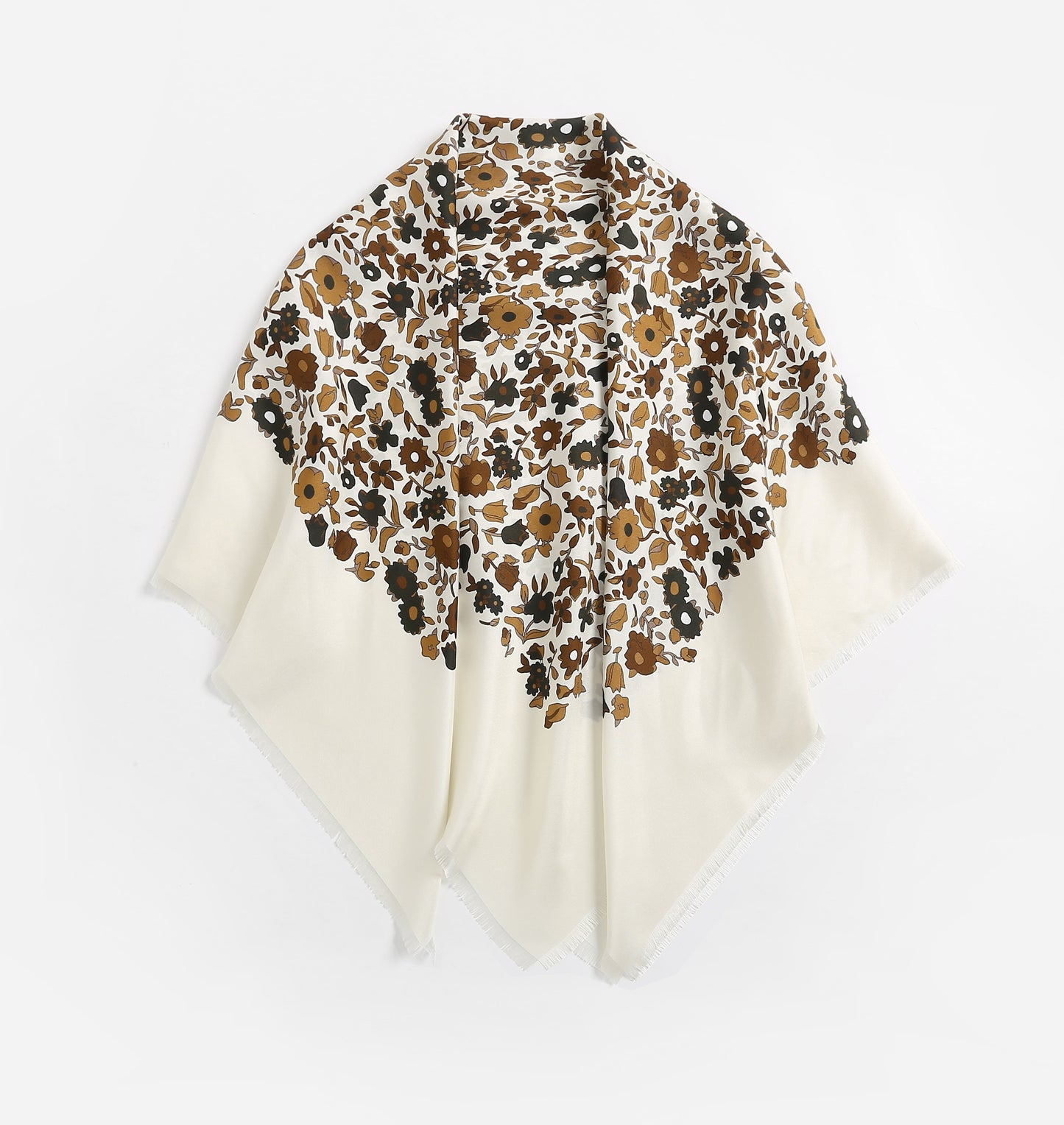 The 'Autumn Meadow' Silk Scarf