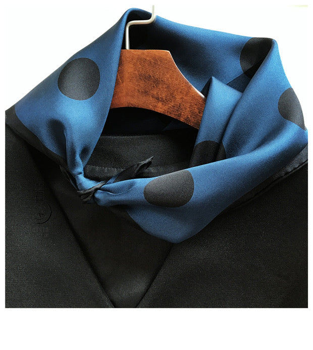 The 'Polka Dot' Petite Silk Neckerchief