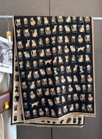 The Playful Doodle Cat Shawl