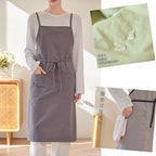 The 'Studio' Waterproof Nylon Apron | Japanese-Inspired Cross-Back Design for Kitchen, Garden & Creative Work