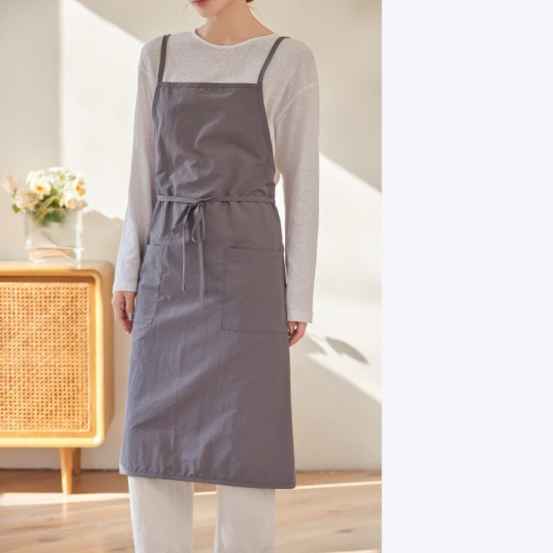 The 'Studio' Waterproof Nylon Apron | Japanese-Inspired Cross-Back Design for Kitchen, Garden & Creative Work