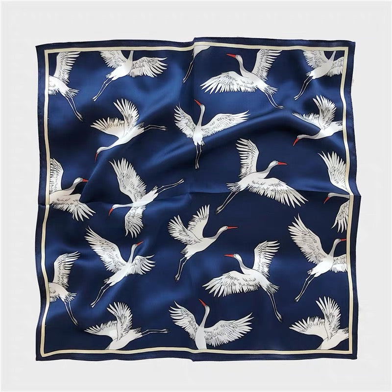 The 'Flying Crane' Silk Neckerchief