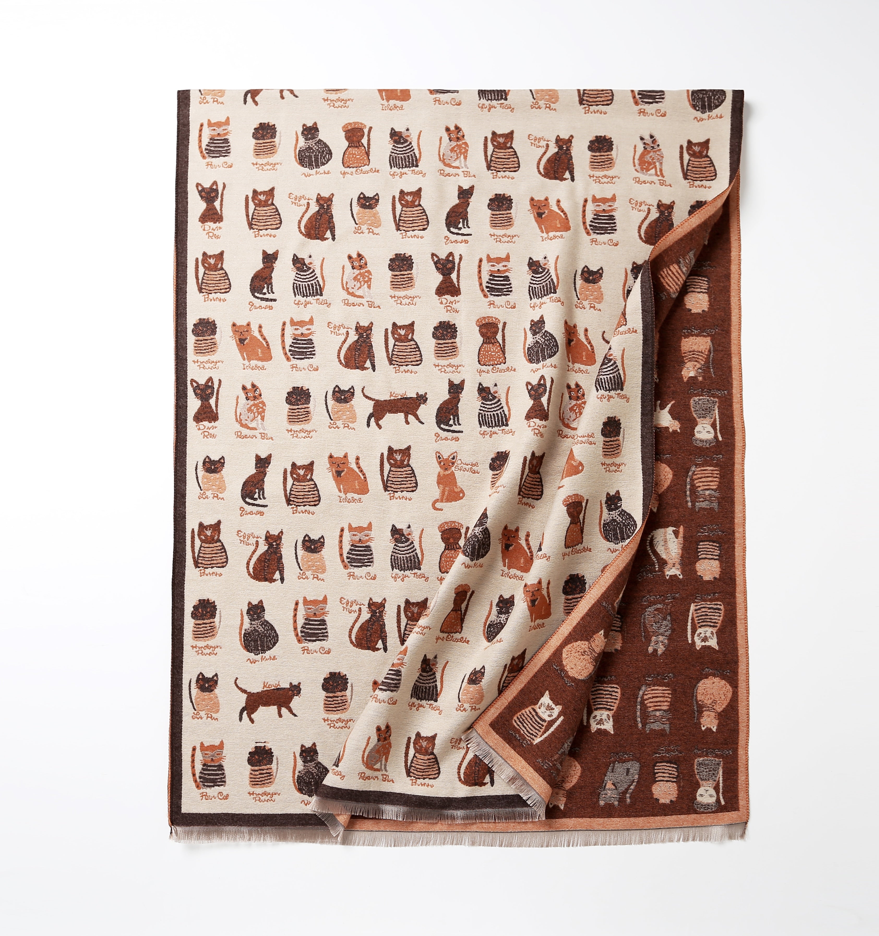 The Playful Doodle Cat Shawl