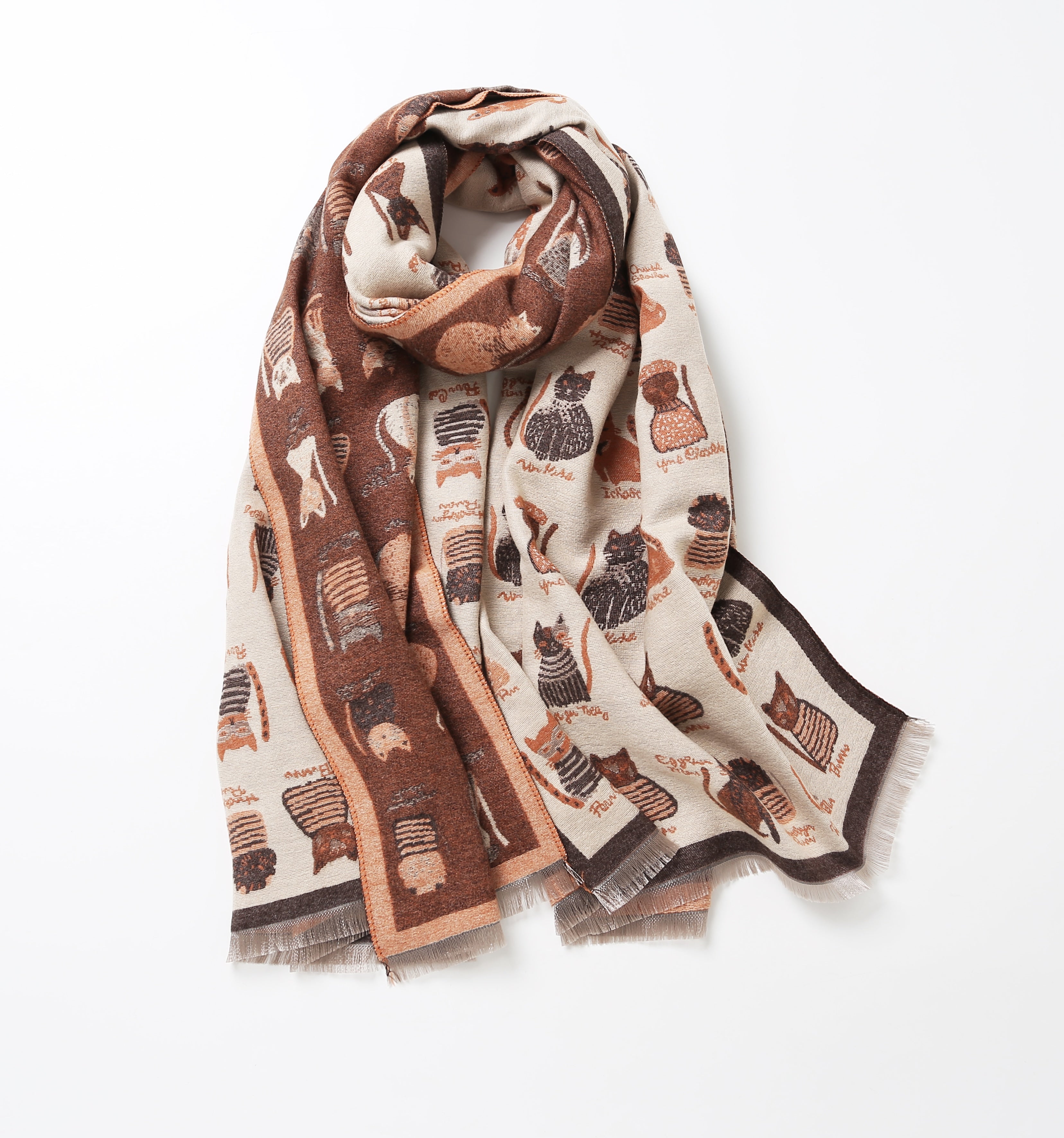 The Playful Doodle Cat Shawl