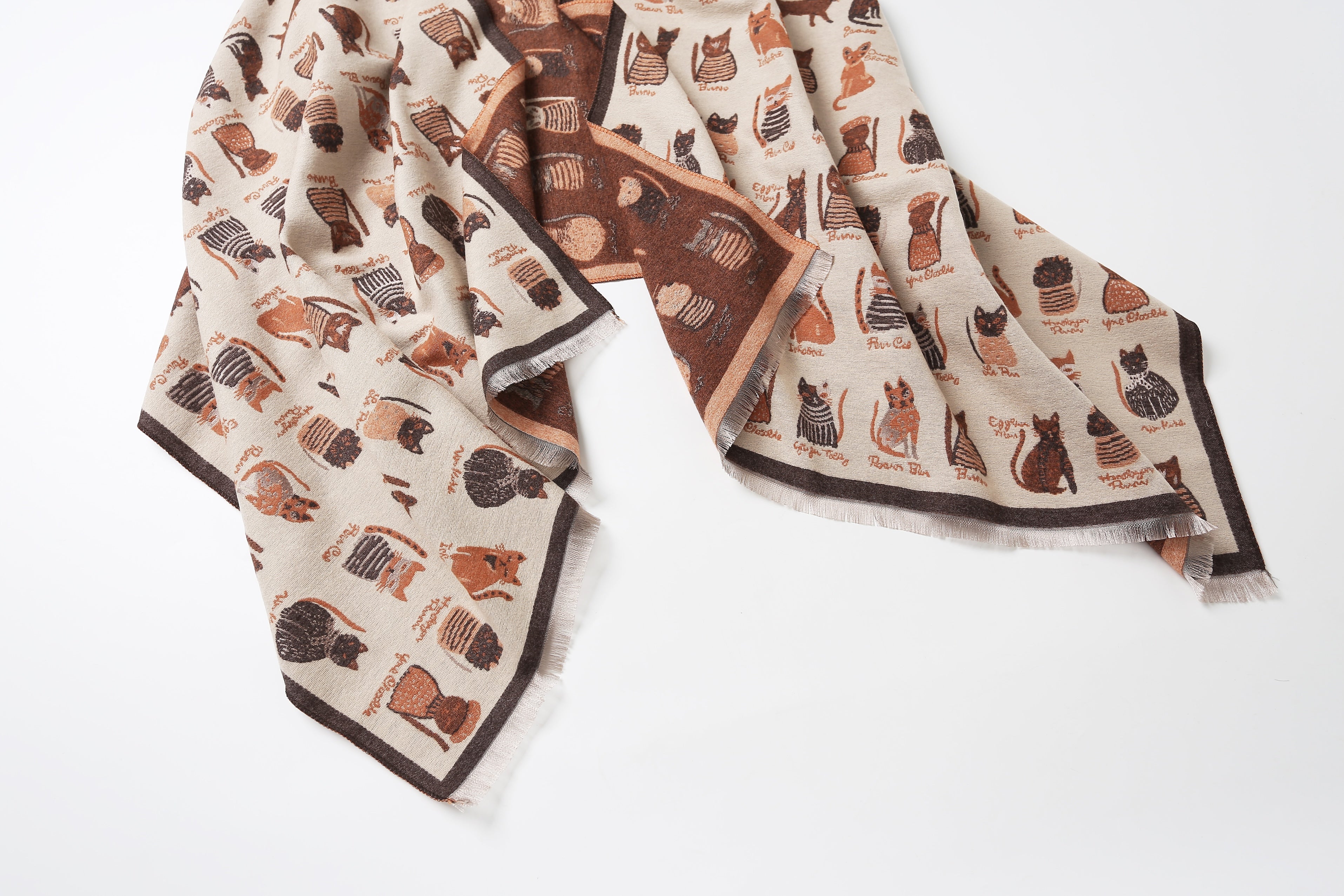 The Playful Doodle Cat Shawl