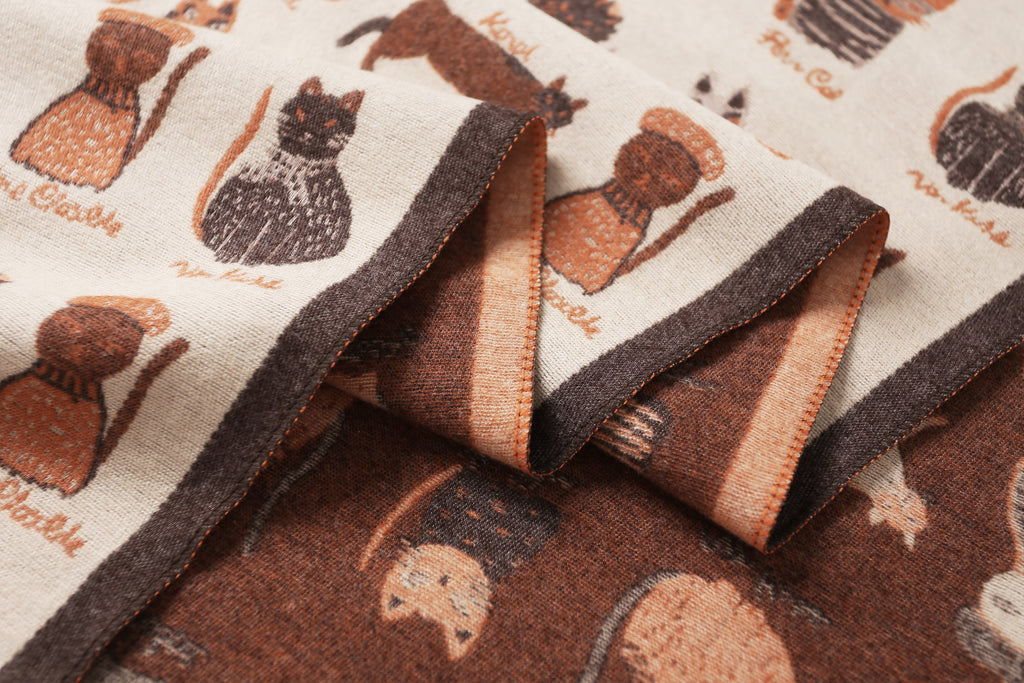 The Playful Doodle Cat Shawl