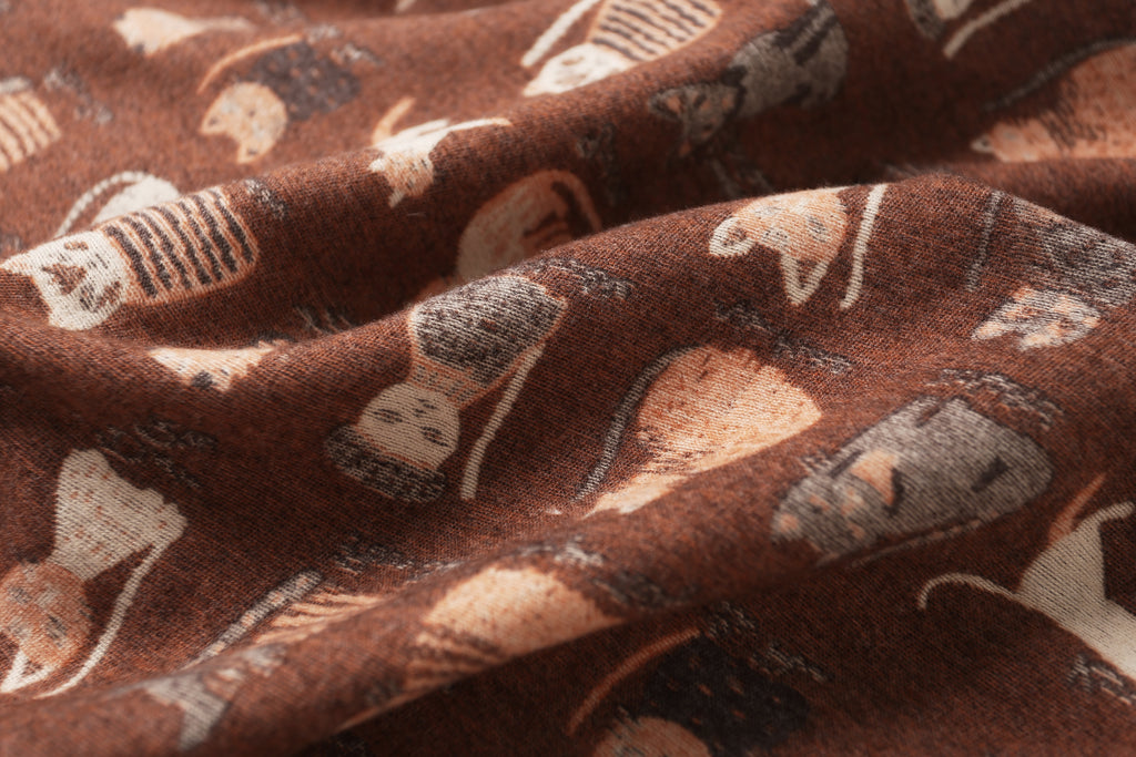 The Playful Doodle Cat Shawl