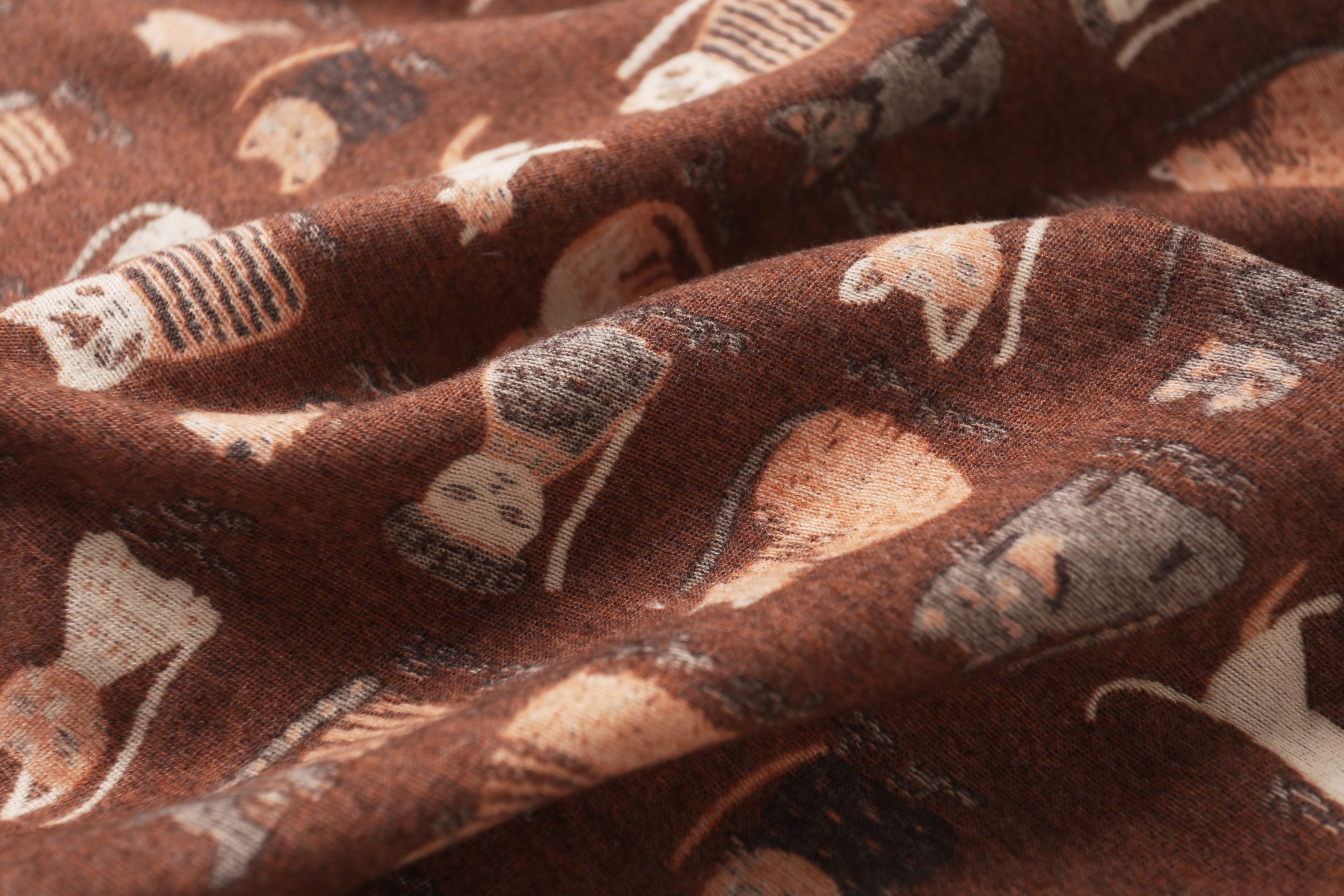 The Playful Doodle Cat Shawl