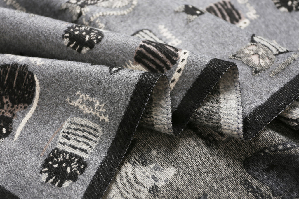 The Playful Doodle Cat Shawl