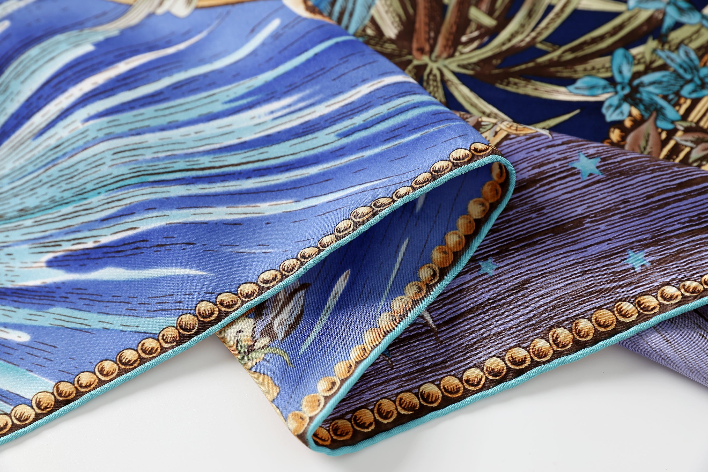 The Celestial Leopard Silk Scarf