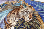 The Celestial Leopard Silk Scarf