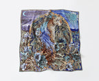 The Celestial Leopard Silk Scarf