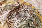 The Celestial Leopard Silk Scarf