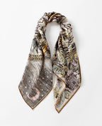 The Celestial Leopard Silk Scarf