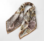 The Celestial Leopard Silk Scarf