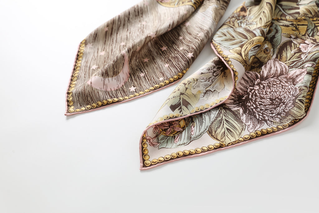 The Celestial Leopard Silk Scarf