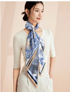 The 'Willow Pavilion' Silk Scarf