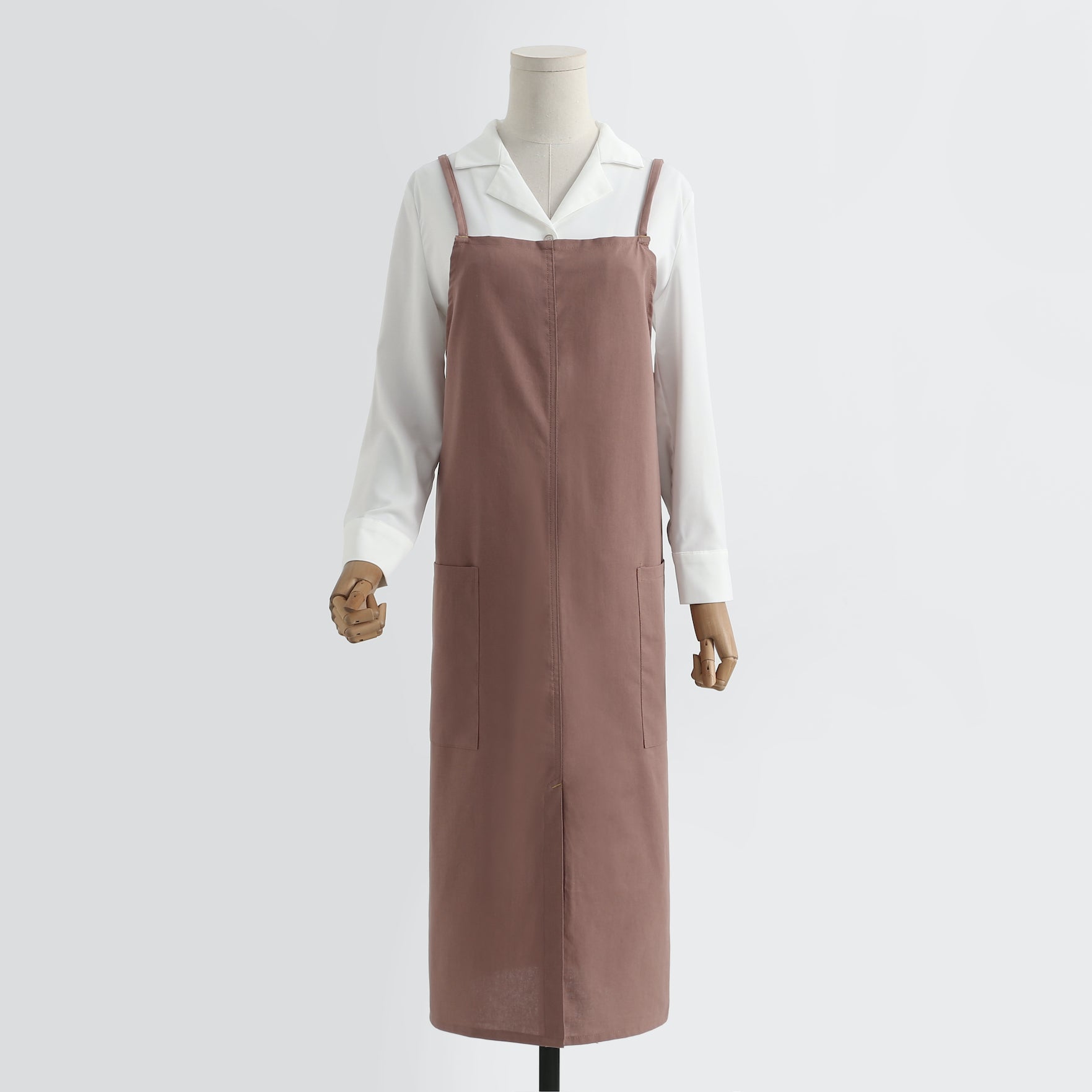 The 'Linen & Co.' Oversized Pinafore Apron | Japanese Minimalist Full-Length Apron Dress for All Sizes, Kitchen, Garden & Studio