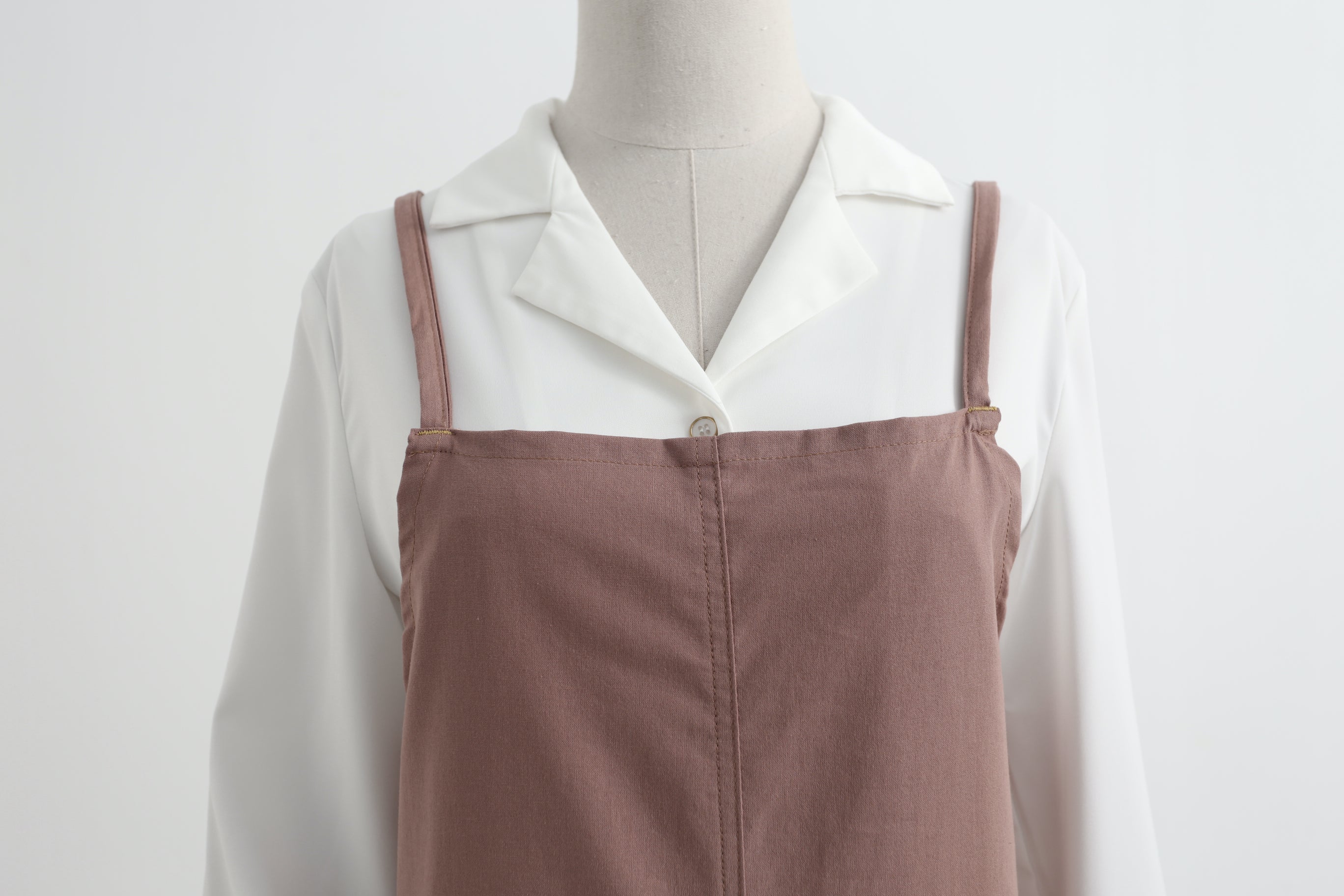 The 'Linen & Co.' Oversized Pinafore Apron | Japanese Minimalist Full-Length Apron Dress for All Sizes, Kitchen, Garden & Studio