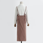 The 'Linen & Co.' Oversized Pinafore Apron | Japanese Minimalist Full-Length Apron Dress for All Sizes, Kitchen, Garden & Studio