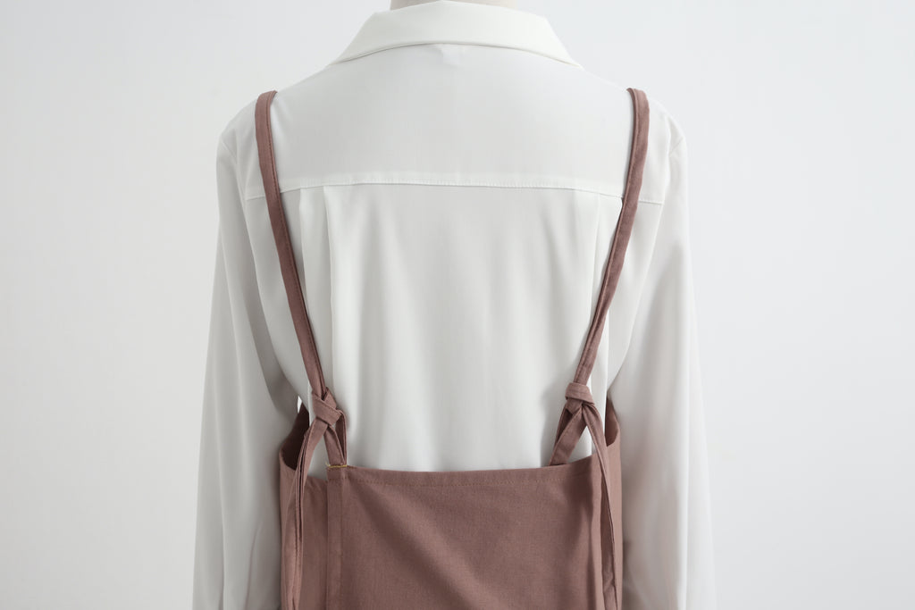The 'Linen & Co.' Oversized Pinafore Apron | Japanese Minimalist Full-Length Apron Dress for All Sizes, Kitchen, Garden & Studio