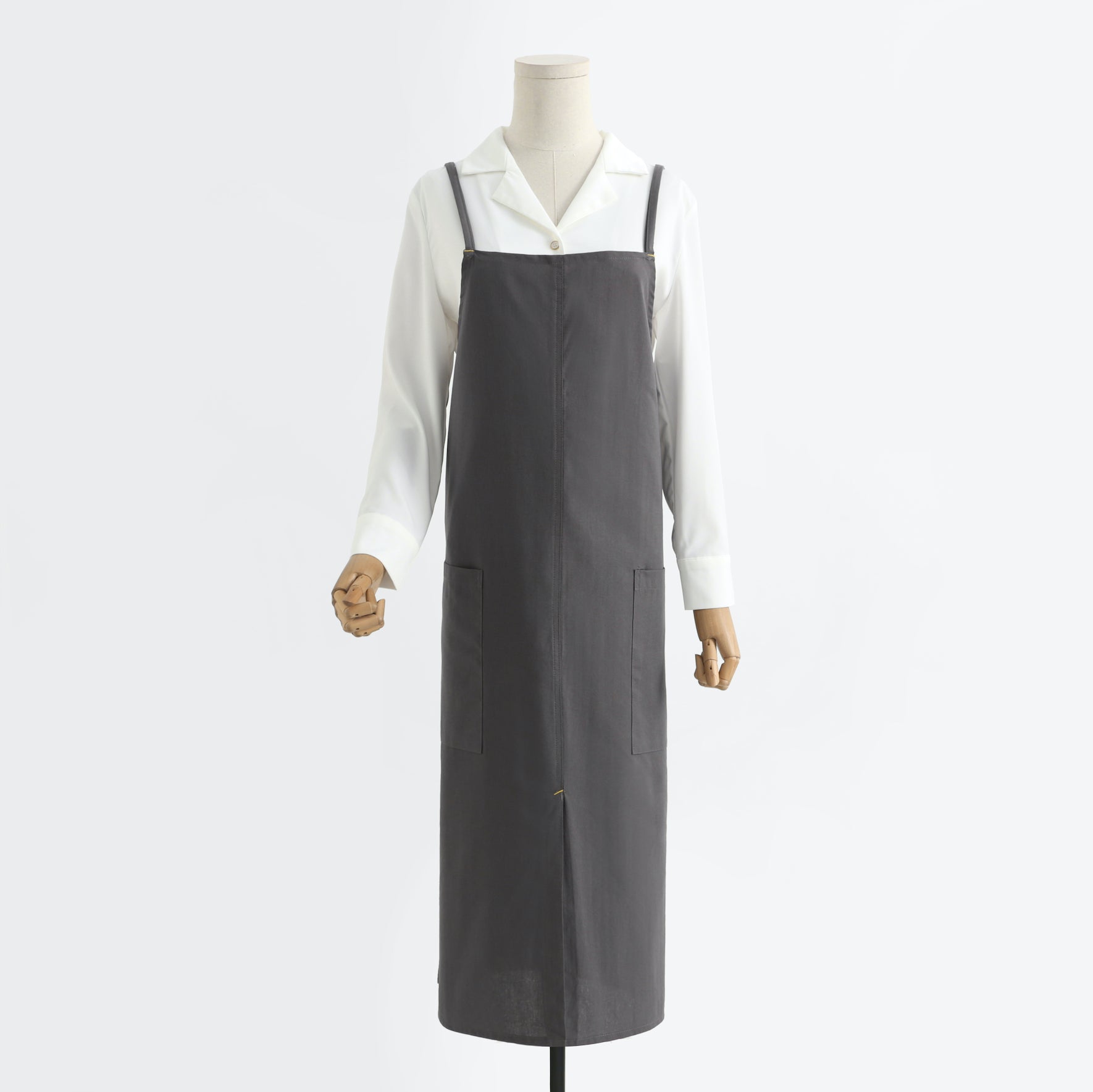 The 'Linen & Co.' Oversized Pinafore Apron | Japanese Minimalist Full-Length Apron Dress for All Sizes, Kitchen, Garden & Studio