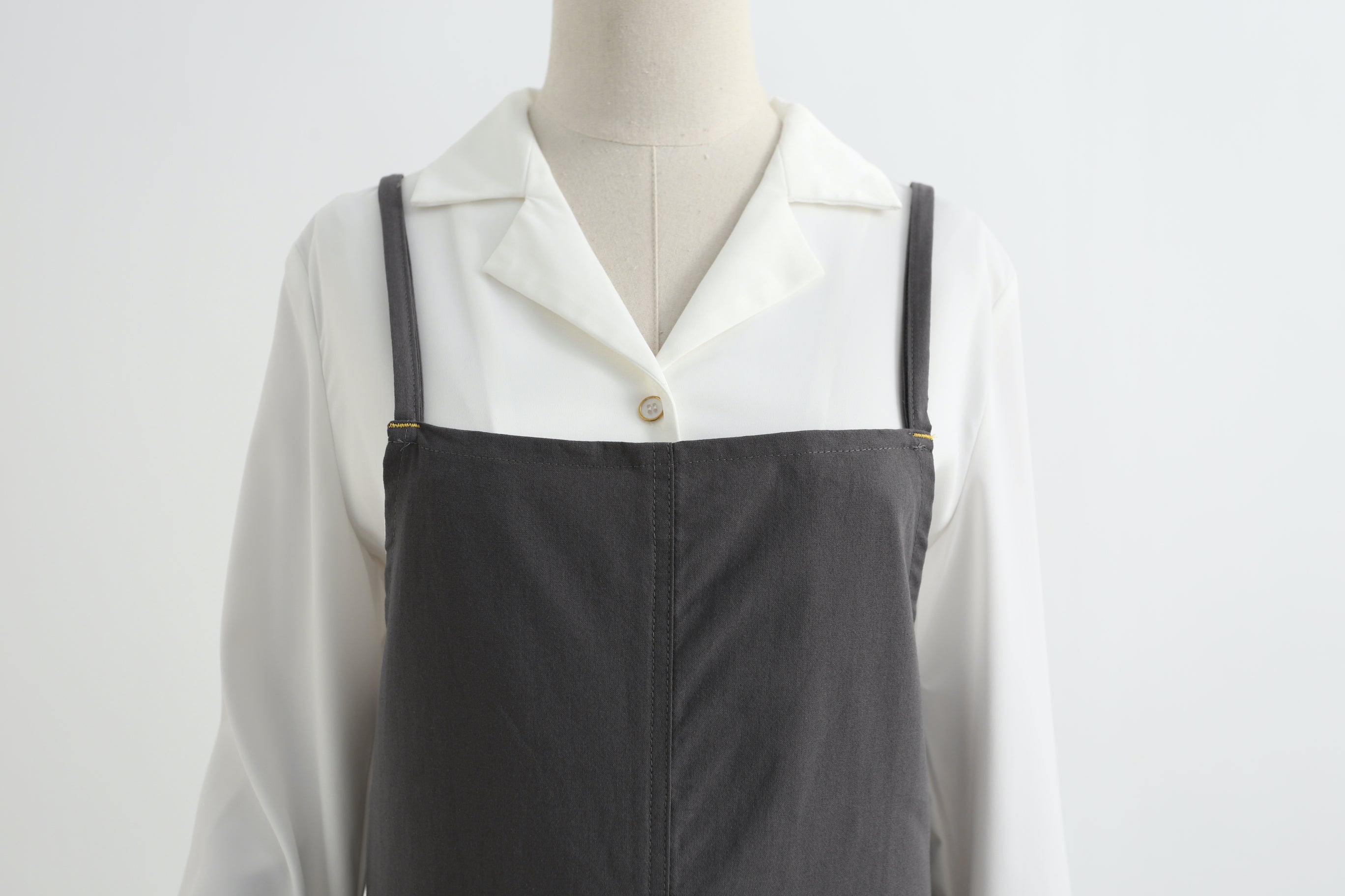 The 'Linen & Co.' Oversized Pinafore Apron | Japanese Minimalist Full-Length Apron Dress for All Sizes, Kitchen, Garden & Studio