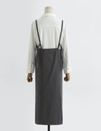 The 'Linen & Co.' Oversized Pinafore Apron | Japanese Minimalist Full-Length Apron Dress for All Sizes, Kitchen, Garden & Studio