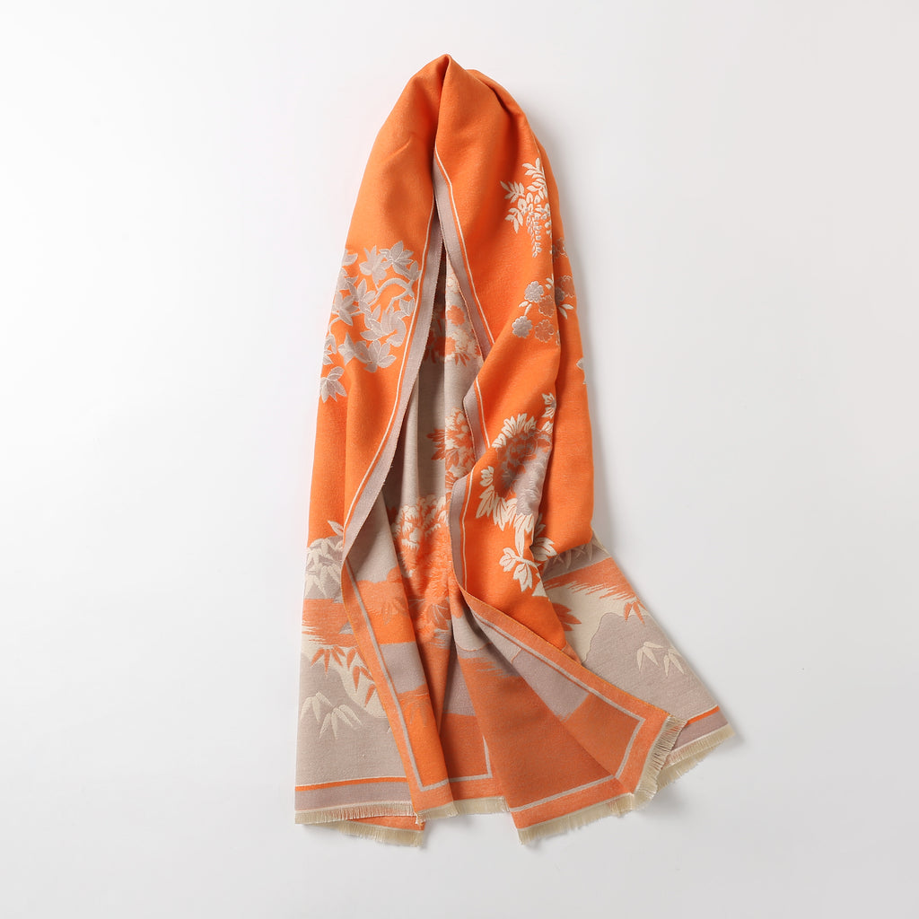 The Chinoiserie Garden Shawl
