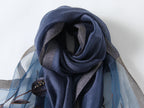 Jeelow Silk Blend Poppy Beaded Embroidered Scarf Wrap for Women