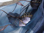 Jeelow Silk Blend Poppy Beaded Embroidered Scarf Wrap for Women