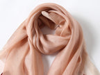 Jeelow Silk Blend Poppy Beaded Embroidered Scarf Wrap for Women