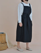 The 'Meadow' Water-Repellent Cotton Pinafore Apron | Japanese Cross-Back Dress Apron for Kitchen, Garden & Floral Work