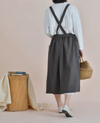 The 'Meadow' Water-Repellent Cotton Pinafore Apron | Japanese Cross-Back Dress Apron for Kitchen, Garden & Floral Work