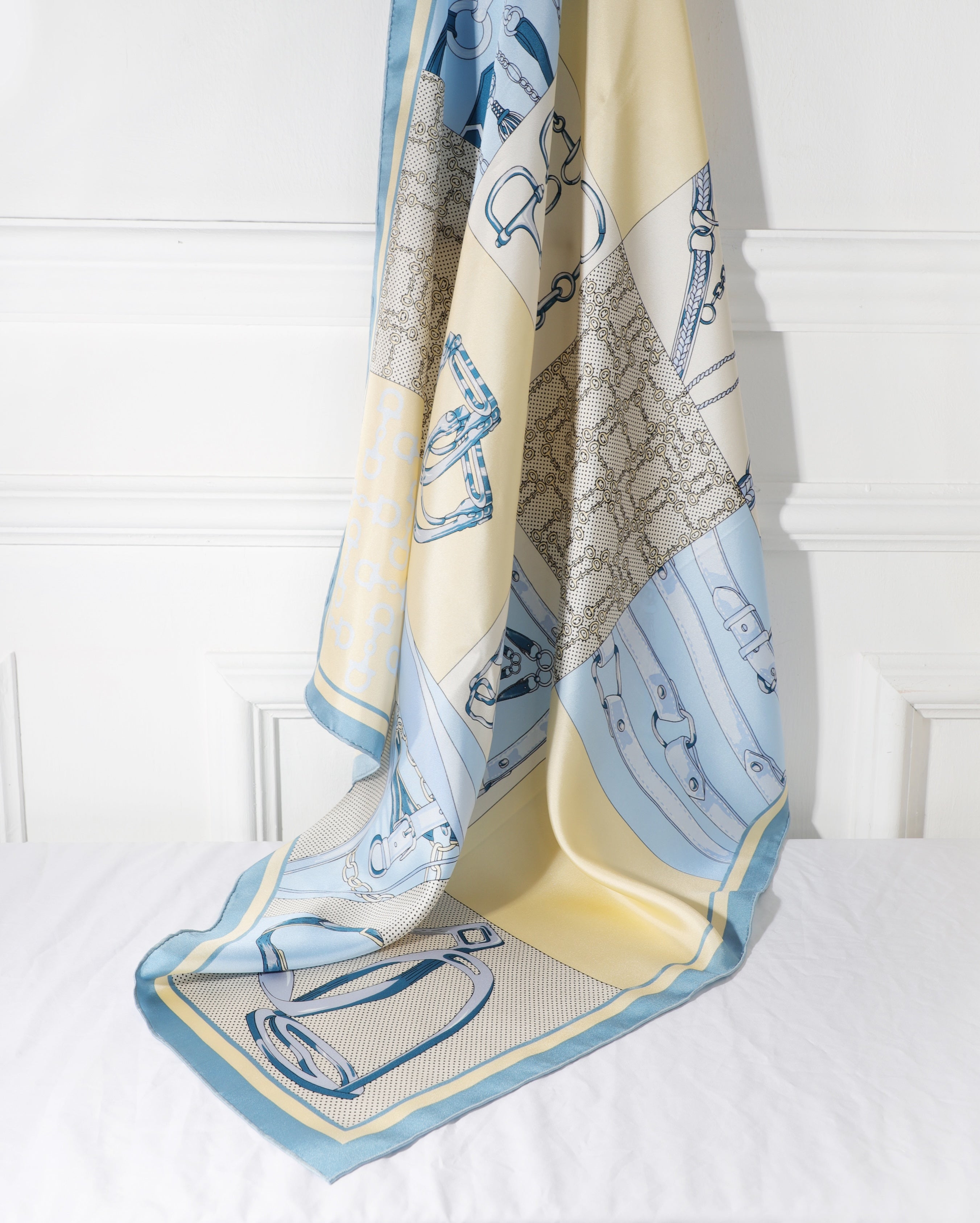 The Equestrian Emblem Silk Scarf