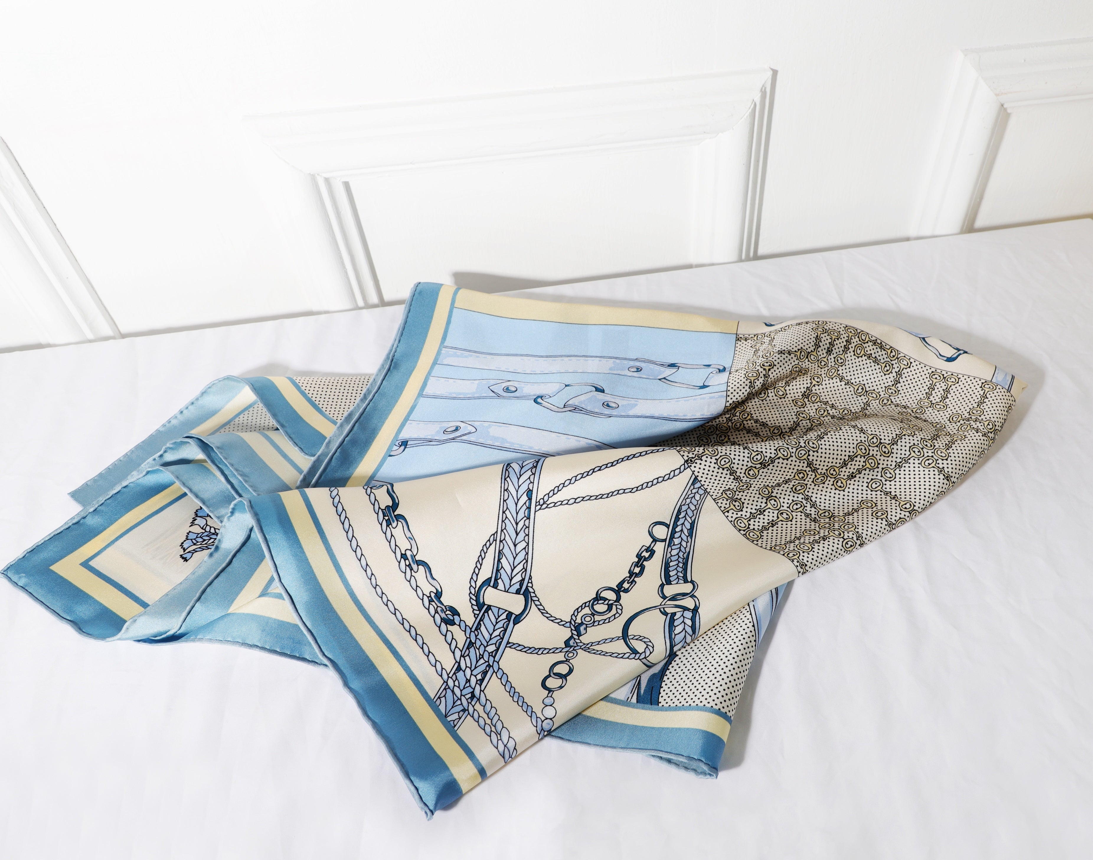 The Equestrian Emblem Silk Scarf