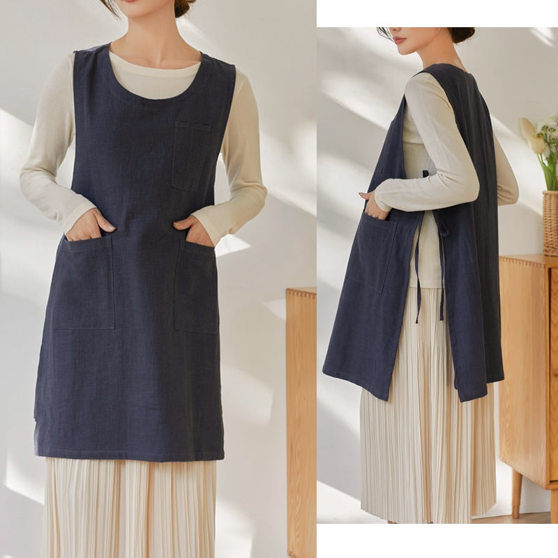 The 'Kyoto' Linen Tunic Apron