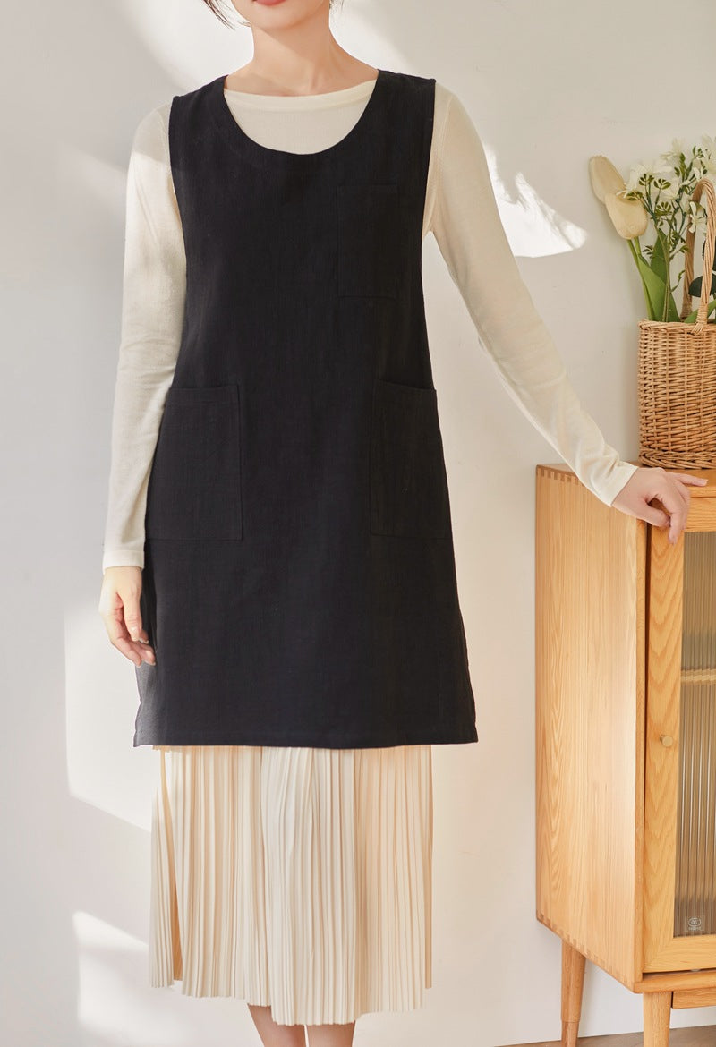 The 'Kyoto' Linen Tunic Apron