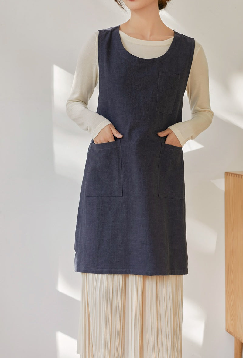 The 'Kyoto' Linen Tunic Apron