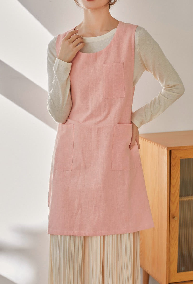 The 'Kyoto' Linen Tunic Apron