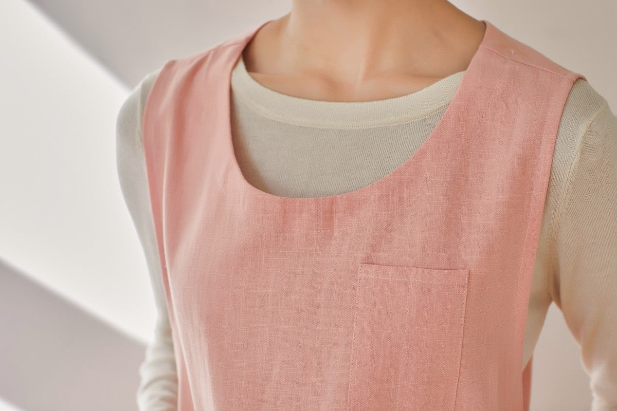 The 'Kyoto' Linen Tunic Apron