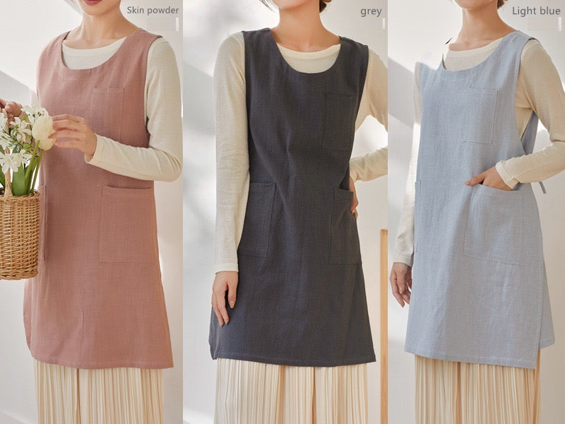 The 'Kyoto' Linen Tunic Apron