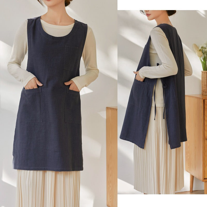 The 'Kyoto' Linen Tunic Apron