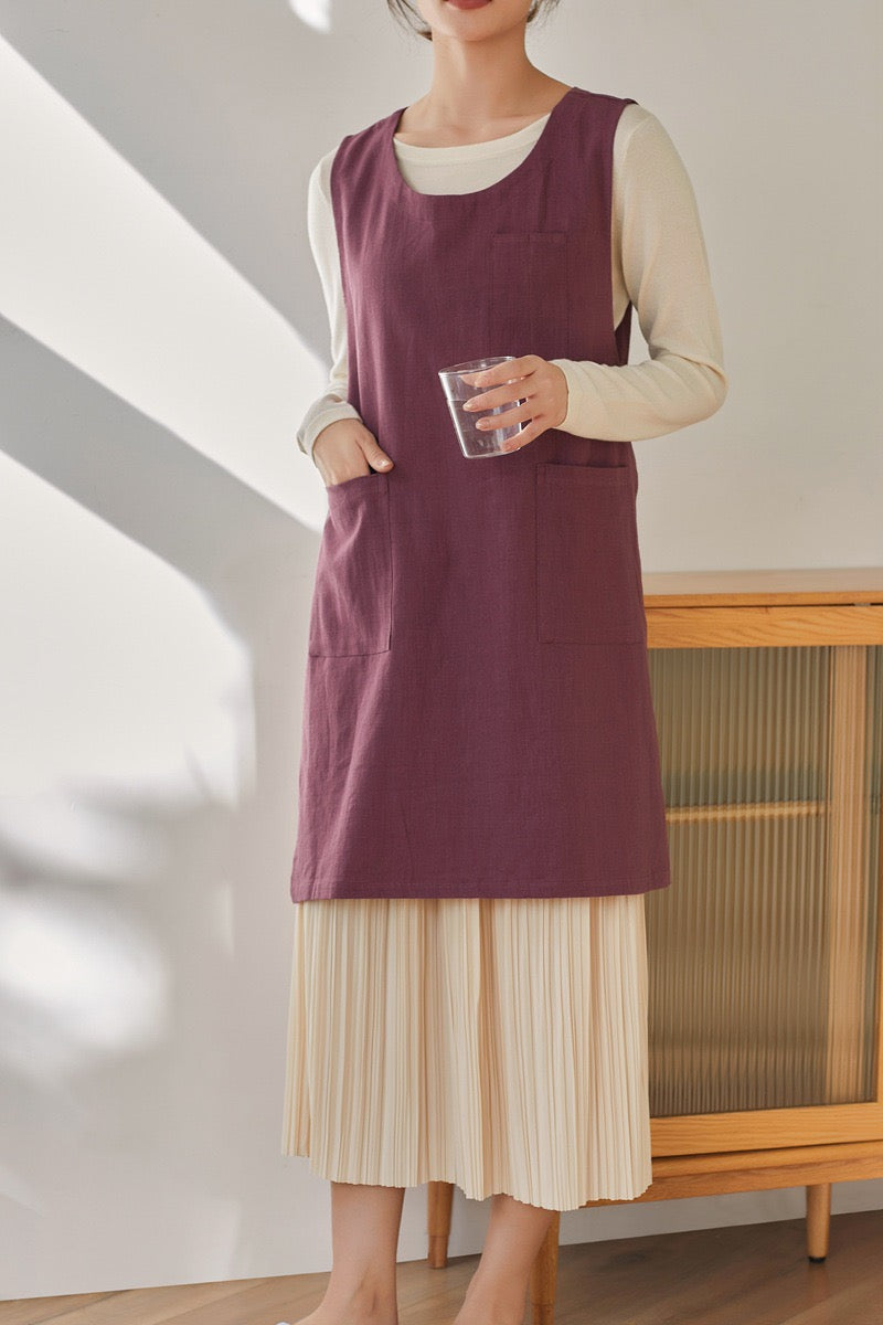 The 'Kyoto' Linen Tunic Apron