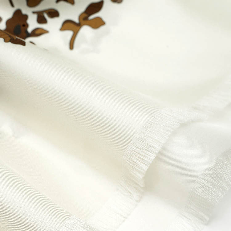 The 'Autumn Meadow' Silk Scarf