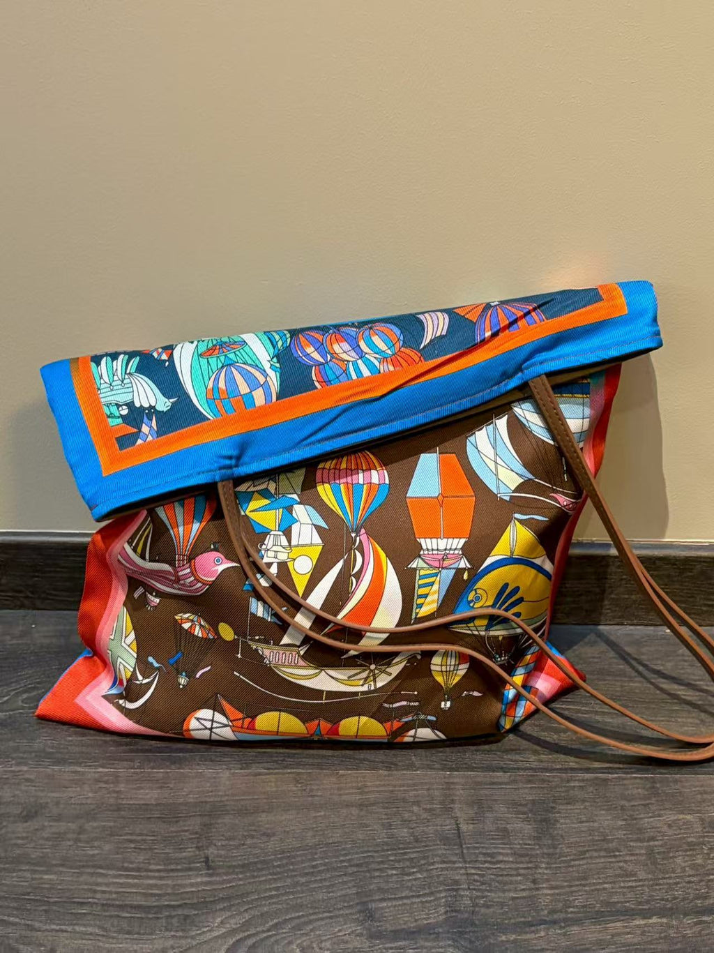 The 'Duet' Silk Art Tote