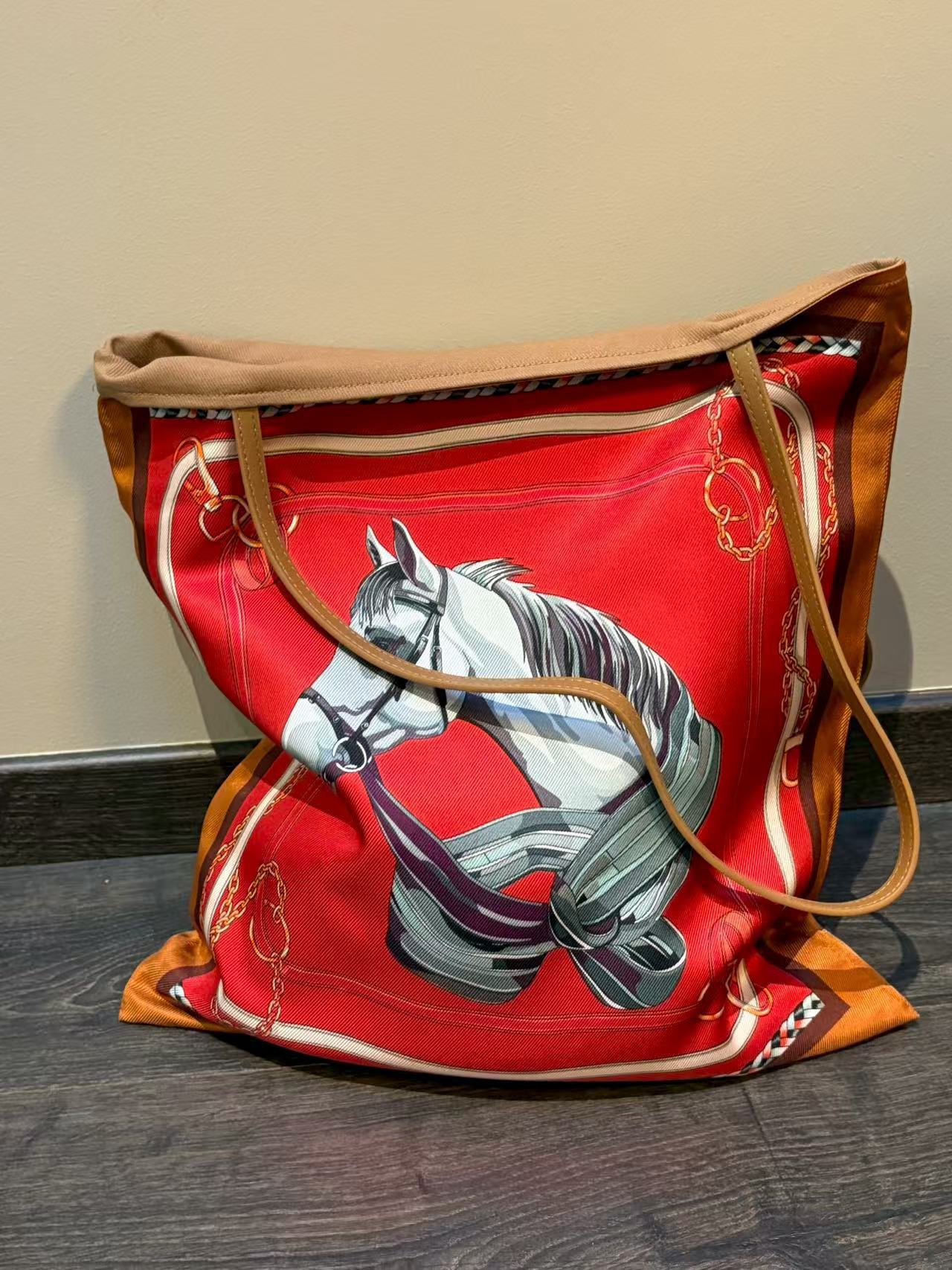 The 'Duet' Silk Art Tote