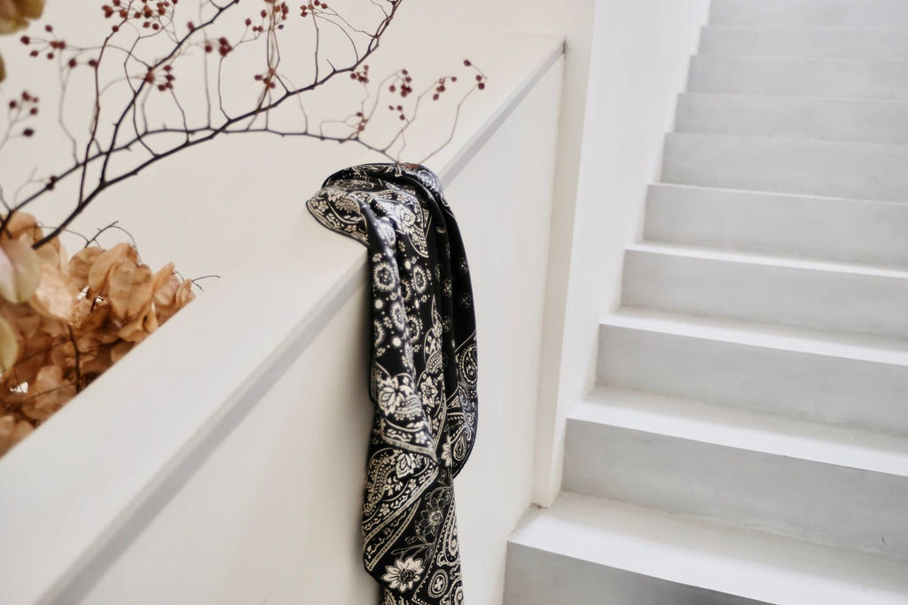 The 'Heritage Patchwork' Silk Scarf - 25x25 Inches