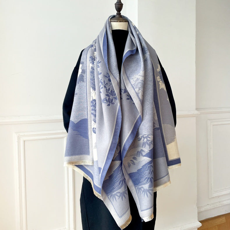 The Chinoiserie Garden Shawl