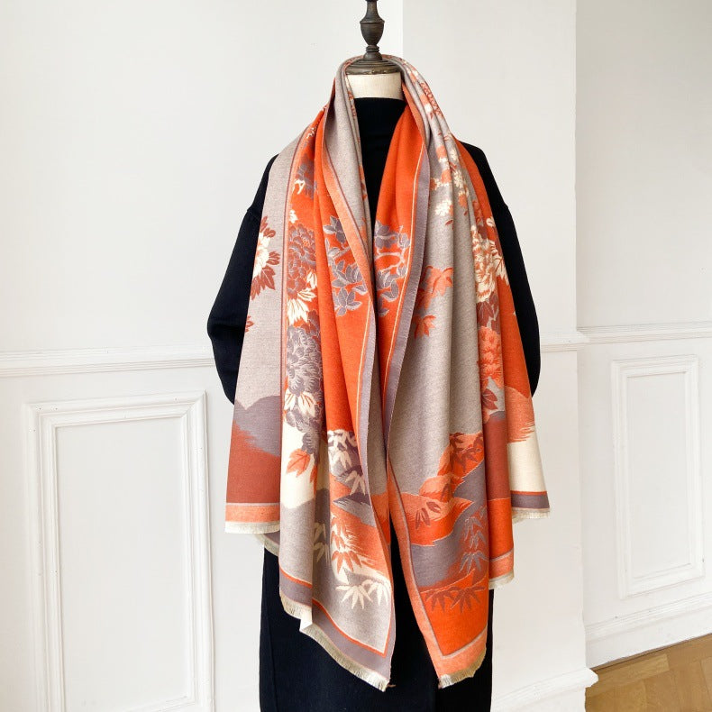 The Chinoiserie Garden Shawl